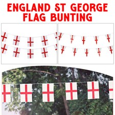 England Bunting Flags Decorations Banner Football Sports Party Event Decor