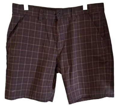 Brixton Men s Toil II Hemmed Chino Shorts Size 34 Burgundy Red Regular Fit