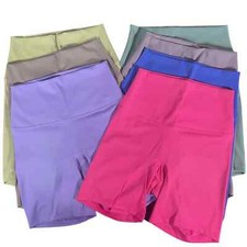 High waisted sports yoga shorts with hidden pockets, 4-point shorts for fitness