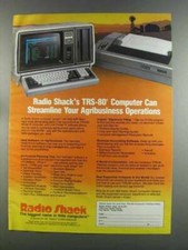 1982 Radio Shack TRS-80 III Computer Line Printer Ad