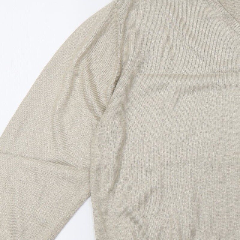 West Rock Mens Beige Acrylic Blend Sweatshirt Size M image 8