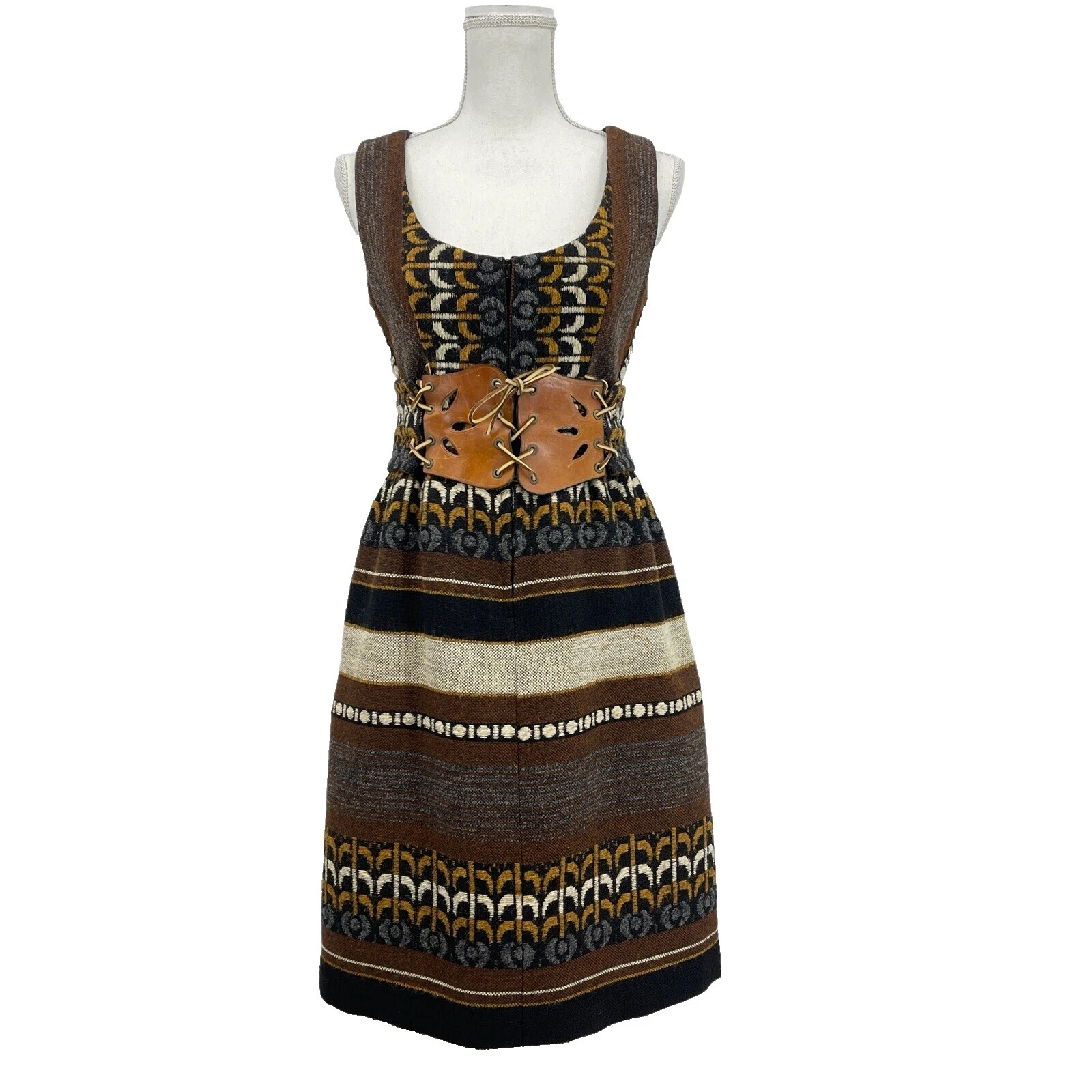 Art Deco 100% lã Vestidos Vintage para mulheres