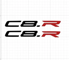 Vette C8.R Jake Racing Stingray Vinyl Decal Car C8 Sideskirt Sticker, Set Of 2!
