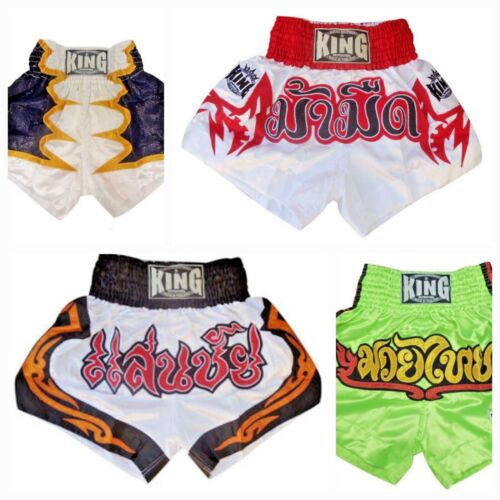 KING PROFESSIONAL MUAY THAI KICK BOXING XL XXL TRUNKS SHORTS HERGESTELLT IN THAILAND - Bild 3 von 13
