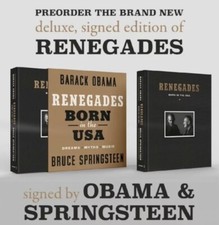 Bruce Springsteen The Boss President Barack Obama Autographed Deluxe Signed Book
