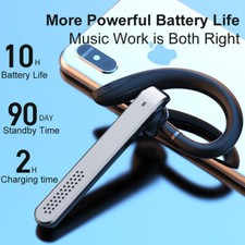 Bluetooth Headset Wireless Business Earpiece with Noise Cancelling Mic Universal