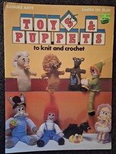 Toys  Puppets Leisure Arts 136 Knit  Crochet Pattern Clown Elephant Horse