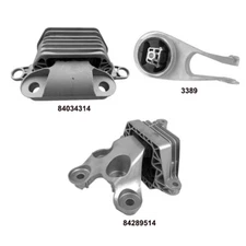 Engine & Transmission Mounts 3Pcs, Fits Chevrolet Malibu 17-21; 2.0L Turbo.