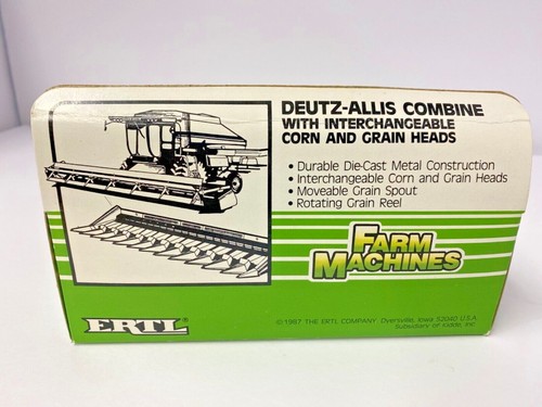 Deity-Allis Combine w Interchangeable Corn & Grain Heads Farm Machines Die Cast - Picture 5 of 6