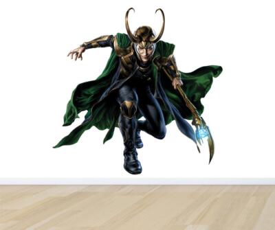 LOKI Decal Removable Wall Sticker Decor Art Mural Thor Marvel Avengers ...