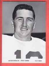 1959  OLE MISS. TEAM  ISSUE  GLOSSY   JAKE GIBBS   5 X 7