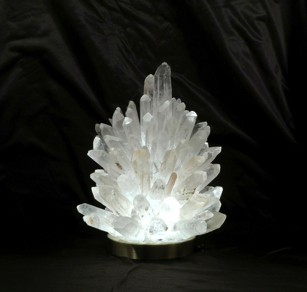 Rock Crystal Crescent Table Lamp