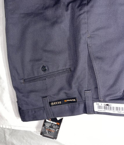 Workrite FR GRAY WESTEX 431UT95C HI VIS SAFETY STRIPE 32X32 pant. JJ108 - Picture 6 of 13