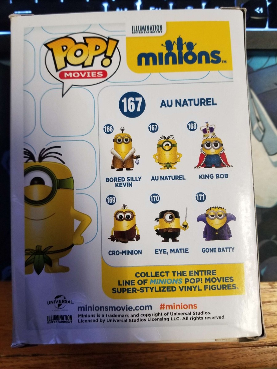 Funko Pop 167 Despicable Me Minions Au Natural vinyl figure New in