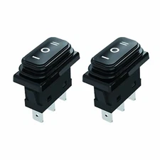 JD 2pcs 30A Power Switch 125V/250V AC Electric Rocker Switch ON/Off Switch 4P...