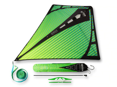 Prism Kite Technology Vertex High Flying Diamond Kite with 10' Long Triple Strea