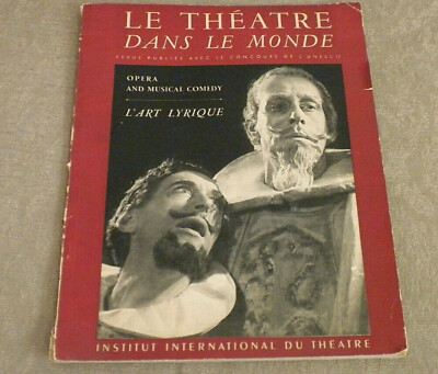 Le Theatre dans Le Monde in French & English; Composers; Stravinsky, photos 1952