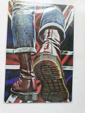 Dr Martens Union Jack Metal Sign Plaque Ska/Mods Poster Retro Garage FREE P&P