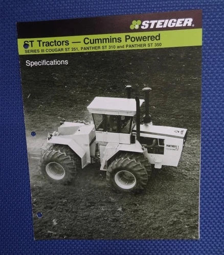 1980 STEIGER Farm Tractor Advertising Brochure - ST Cougar & Panther