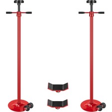 2pcs 34 Ton Under Hoist Stand 1650lbs Adjustable 52-76 Pole Jack Support Stand