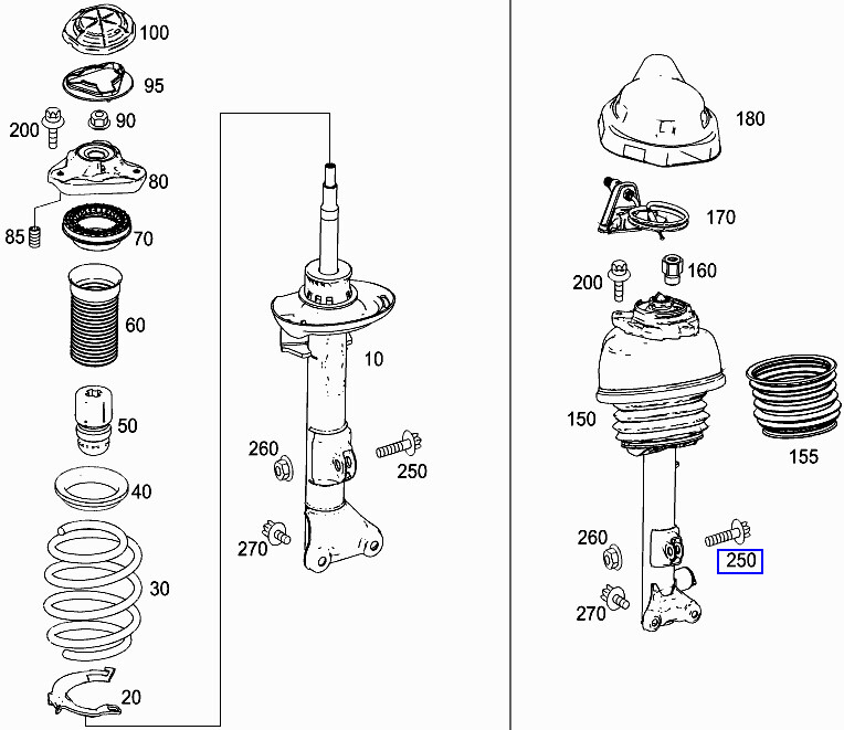 Mercedes E18 Torx Screw Bolt M14x1.5x45 mm Grade 10.9 A0009902403 