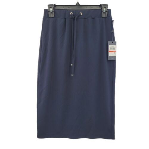 Tommy Hilfiger Women's Tie-Waist Pencil Skirt Midnight XS