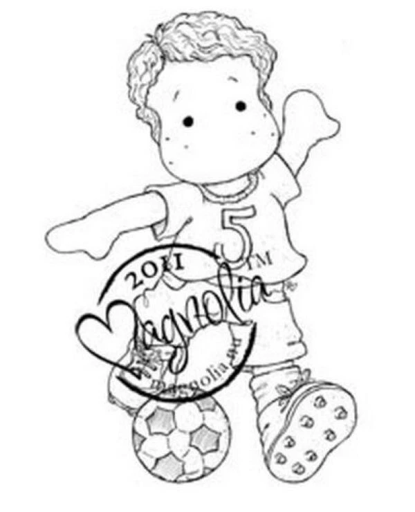 Sello de goma Magnolia WT11 fútbol Edwin Sport montaje EZ Foto 2 de 2