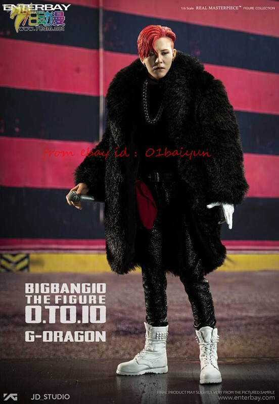 BIGBANG G-DRAGON アクションフィギュア Enterbay 1/6 Real Masterpiece Big Bang G-Dragon Action