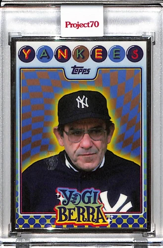 2021 TOPPS PROJECT 70 #716 YOGI BERRA by CLAW MONEY - P70 AP SILVER FRAME 3/51