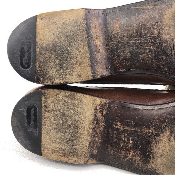 Santoni Brown Leather Kiltie Tassel Loafers 11D Santoni Brown Leather Kiltie Tassel Loafers Mens Size 11D  main image 2