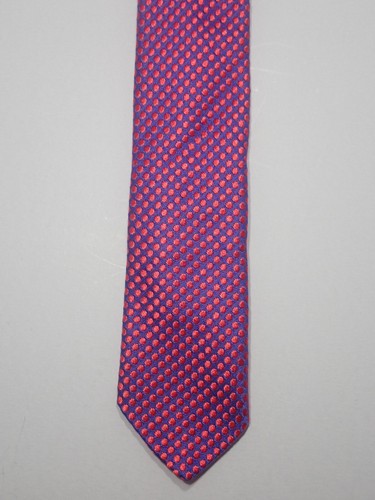 TED BAKER PURPLE w/ TINY RED POLKA DOTS WOVEN 100% ITALIAN SILK NECK TIE 61" USA - Picture 6 of 9