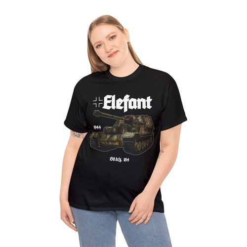 Elefant Tiger T-Shirt WWII German Tank Panzer Ferdinand - Picture 5 of 49