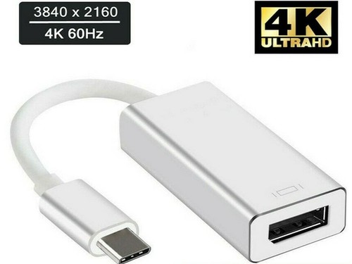 USB C USB 3.1 Type C to DisplayPort DP 4K Video Adapter Converter Cable 16cm - Picture 2 of 5