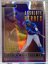 Vladimir Guerrero Jr /25 2020 Panini Absolute Baseball Heroes Toronto Blue Jays