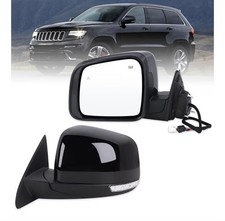 Left Driver Side Mirror Fits 2014-2021 Jeep Grand Cherokee 2022 Grand Cherokee W