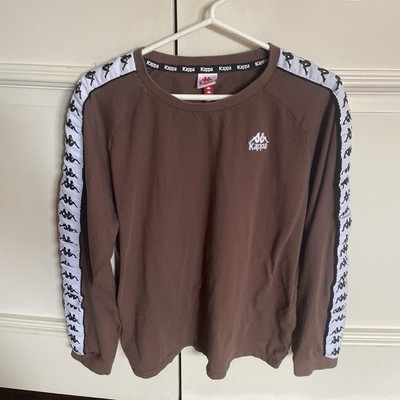 Kappa Brown Long Sleeve Shirt Size XL (Fits L)