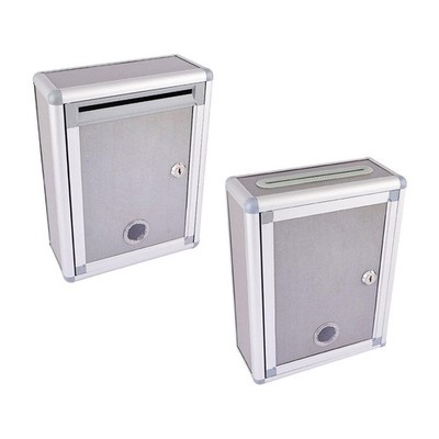 Wall Mounted Suggestion Box with Key Mailbox, Aluminum Alloy Multi-Purpose