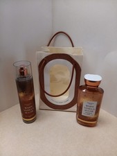 Bath Body Works Warm Vanilla Sugar Body Wash, Fragrance Mist With Bag