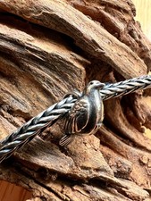 🌟 TOP! Trollbeads Schwingen des Friedens TAGBE-20301 Anhänger Kette Taube Vogel