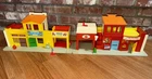 Vintage Fisher Price Little People Play Family Village, Fire House, Post Office