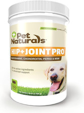 Pet Naturals Hip and Joint Pro Supplement with Glucosamine, Green-Lipped Mussel,
