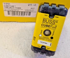 NEW Bussmann TCF60 CUBEFuse 60A 60 Amp 600V Time Delay Indicating Class J/CF
