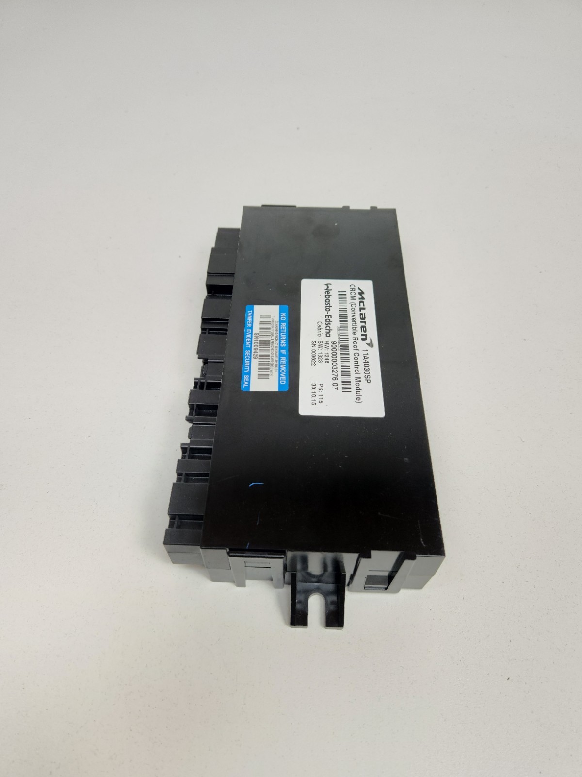 2015-2017 MCLAREN 675LT CONVERTIBLE ROOF TOP CONTROL MODULE UNIT 11A4030SP OEM 