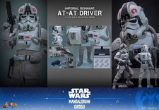 New Hot Toys MMS845 Star Wars Mandalorian Grogu Imperial Remnant AT-AT Driver