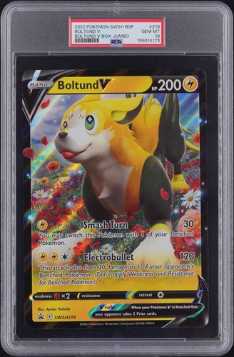 Boltund V SWSH219 Jumbo Promo PSA 10 GEM MT - POP 15