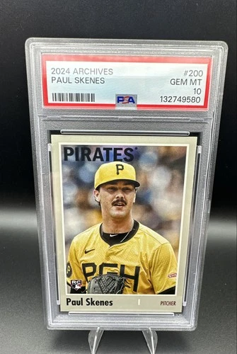 2024 Topps Archives - 1970 Topps Paul Skenes #200 (RC) PSA 10 Gem Mint Pirates