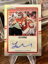 2025 Panini Prizm NFL Leo Chenal Significant Signatures Auto #SSI-LCL Chiefs