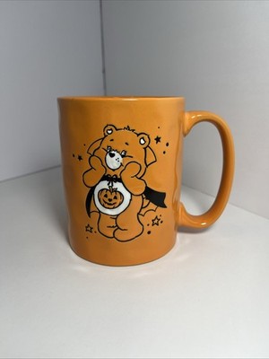 Halloween Mug Orange Care Bear Jack-o-lantern Tummy Pumpkin Witch & Vampire