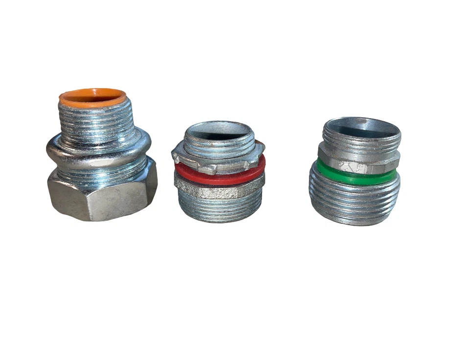 3 conectores reductores de tubería Ass't de 3/4" a 1-1/4" NPT y GHT (ver fotos) pd 12z