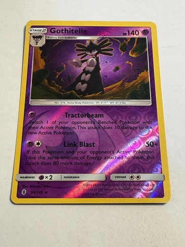 Gothitelle 54/145 Rare Guardians Rising Pokemon Reverse Holo Near Mint